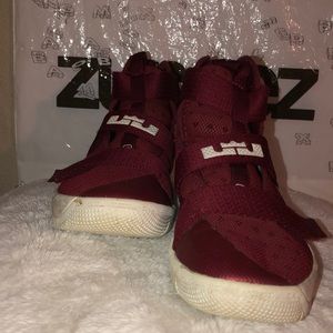 Maroon Nike Lebron Soldier 10.
